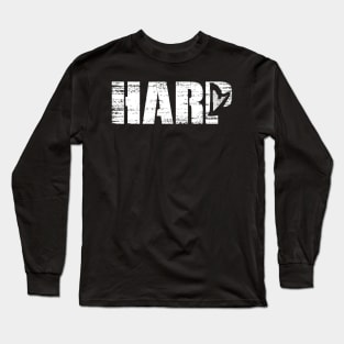 Distressed Look Harp Gift For Harpists Long Sleeve T-Shirt